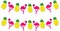Felt Pineapple Flamingo Garland - 10 Feet, Pre-Strung | Flamingo Banner for Flamingo Party Decorations | Pineapple Decor for Luau Party Decorations | Pineapple Garland, Flamingo Decorations